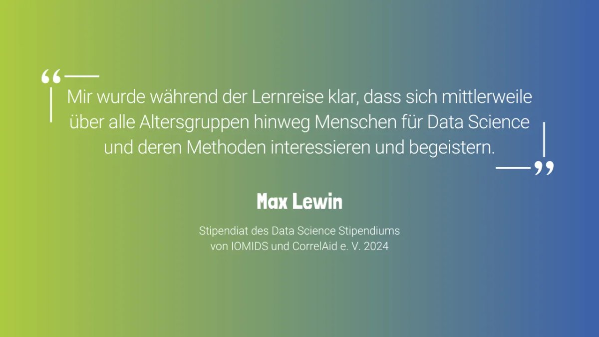 Unser Stipendiat Max